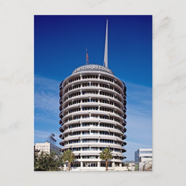 Capitol Records Tower LA Postkarte (Vorderseite)