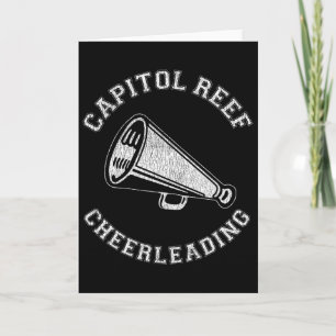Capitol Reef Cheer Distressed Retro 90er Cheerlead Karte