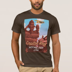 Capitol Reef Nationalpark Utah Reiseplakat. T-Shirt