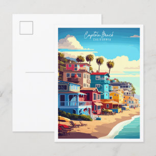 Capitola Beach California USA Vintage Reise Postkarte