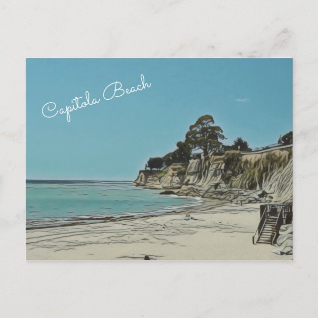 Capitola Beach individuell anpassbar Postkarte (Vorderseite)