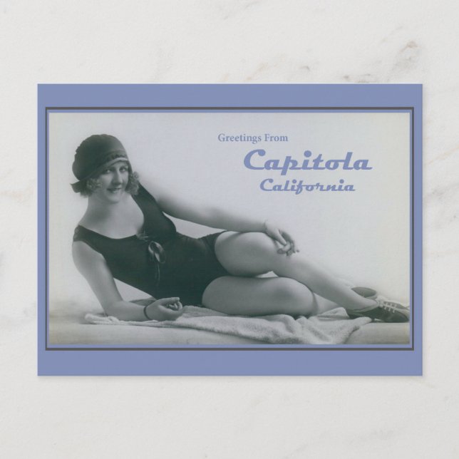 Capitola California Bathing Beauty Postkarte (Vorderseite)