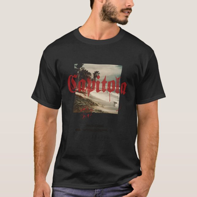 Capitola California Ca Tattoo Beach Surf T-Shirt (Vorderseite)