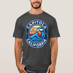 Capitola California CA Vintage nautische Wellen T-Shirt