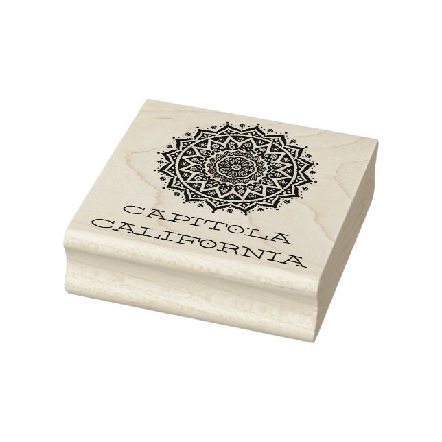 Capitola California mandala Gummistempel (Stempel)