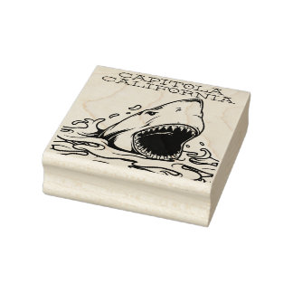 Capitola California Shark Rubber Briefmarke Gummistempel