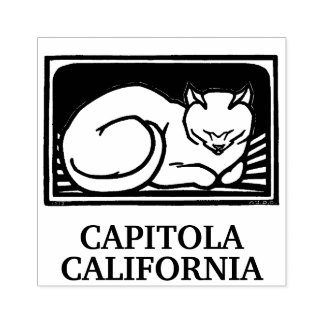Capitola California Vintage Kunst Gummistempel