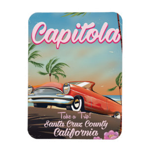 Capitola California Vintage Reiseposter Magnet
