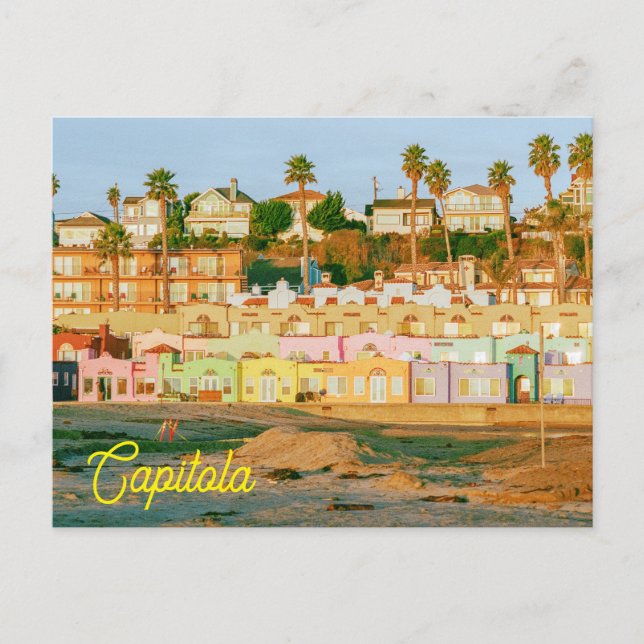 Capitola Carlifornia Sunrise | Filmfotografie Postkarte (Vorderseite)