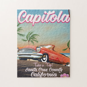Capitola Kalifornien Vintage-Reiseposter Puzzle