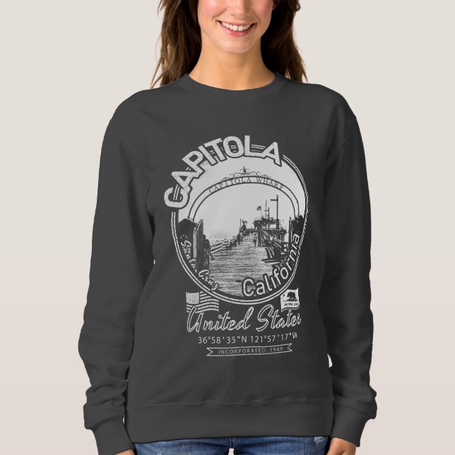 CAPITOLA SANTA CRUZ CALIFORNIA - CAPITOLA WHARF SWEATSHIRT (Vorderseite)