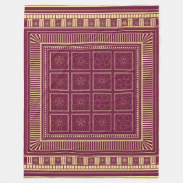 Capitoline Bloom: Etruskisch-römisches Fleece-Deck Fleecedecke