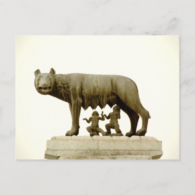 Capitoline she-wolf postkarte (Vorderseite)