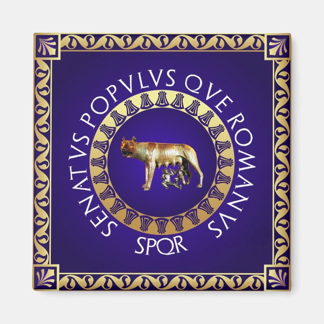 Capitoline Wolf Magnet (Vorne)