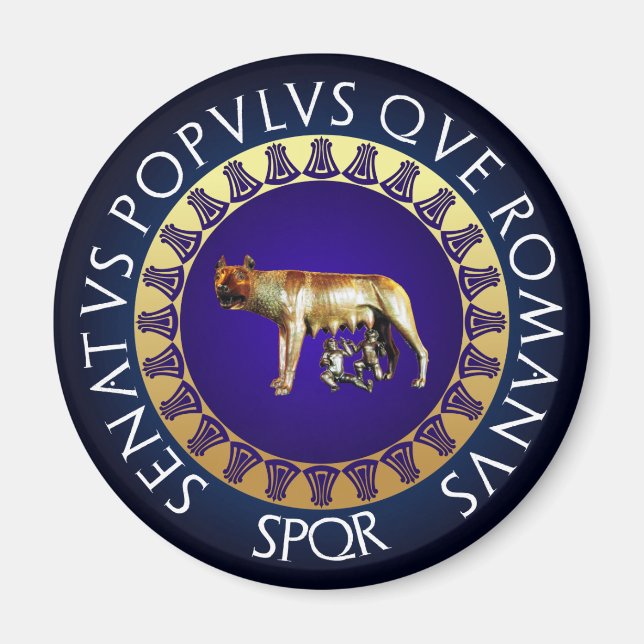 Capitoline Wolf Magnet (Vorne)