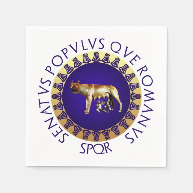 Capitoline Wolf Serviette (Vorderseite)