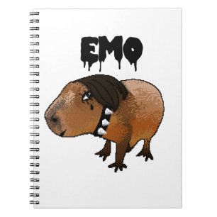 Capivara Emo Caderno Notizblock