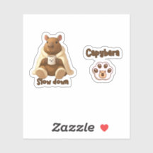 Capivara Relax tomando chá de pantufas