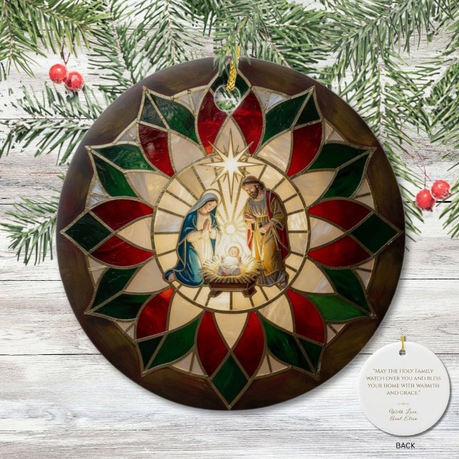 Capiz-Inspired Nativity Parol  Keramik Ornament (Von Creator hochgeladen)