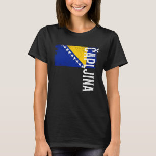 Capljina Bosnienflagge für bosnische Männer Frauen T-Shirt
