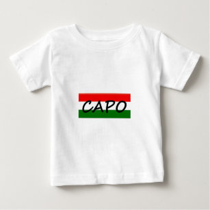CAPO, Capo bedeutet CHEF! auf italienisches und Baby T-shirt