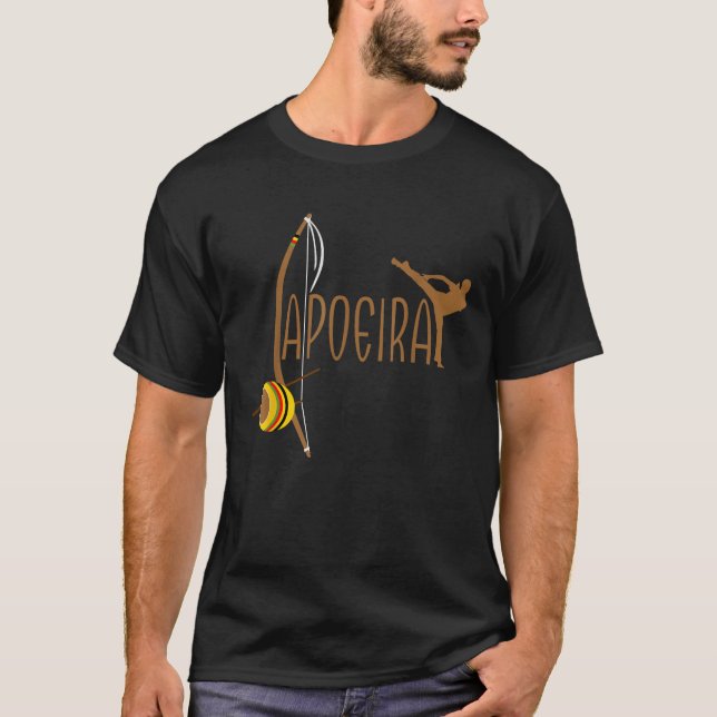 Capoeira Athletic Berimbau Instrument Power 2   T-Shirt (Vorderseite)