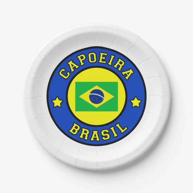 Capoeira Brasil Pappteller (Vorderseite)