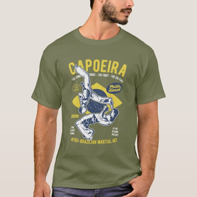 Capoeira brasilianischer T - Shirt für Kampfkunst (Vorderseite)