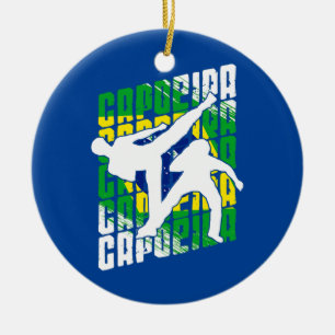 Capoeira Brasilien Flag Tanz Kampf Mixed Martial Keramik Ornament