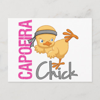 Capoeira Chick Postkarte