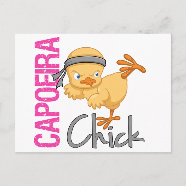 Capoeira Chick Postkarte (Vorderseite)