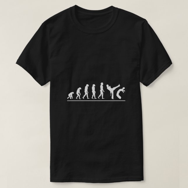 Capoeira Evolution Martial Art Brasilien T-Shirt (Design vorne)