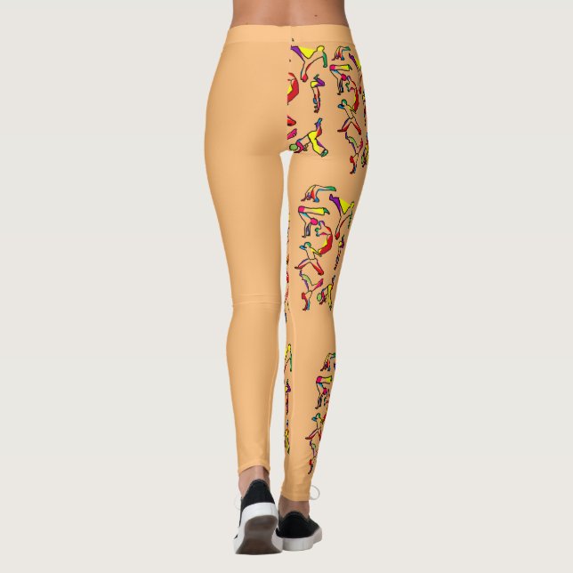 Capoeira Ginga Bekleidung Leggings (Rückseite)