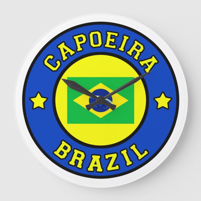 Capoeira Große Wanduhr (Vorderseite)