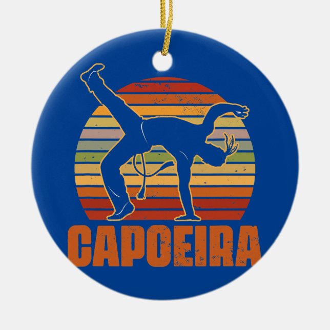 Capoeira Kickboxing Tanz Kampf Mixed Martial Keramik Ornament (Vorne)