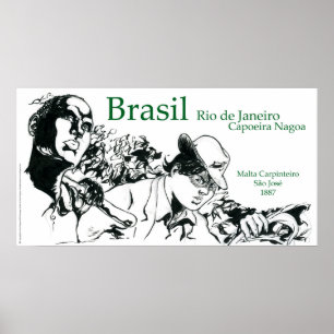 Capoeira Nagoa Brasilien Poster