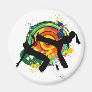 Capoeira-Silhouette Magnet