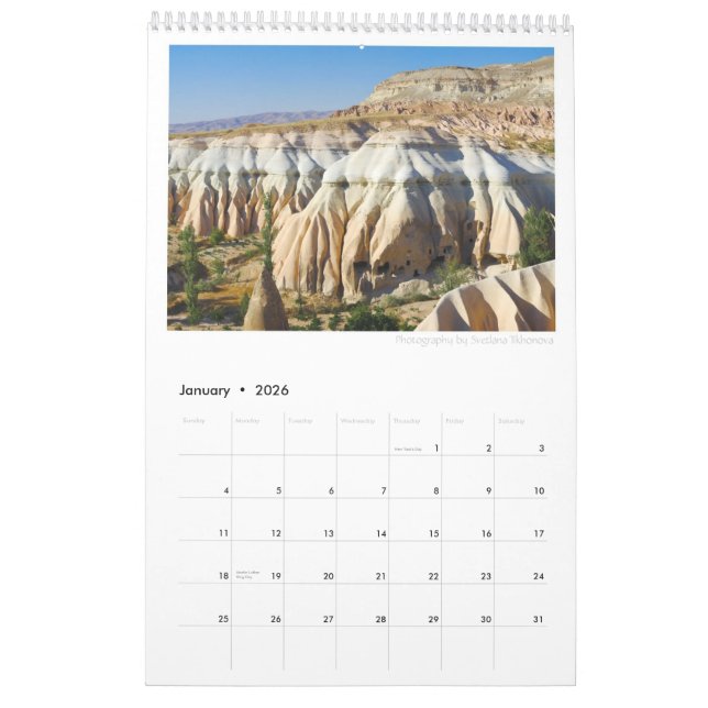 Cappadocia 2011 Kalender (Jan 2026)
