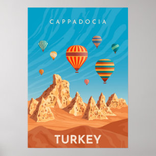 Cappadocia Turkey Reiseplakat Poster