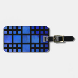 Cappanella V1 - blaue Quadrate Gepäckanhänger