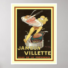Cappielllo Jambon Villette Ad Poster 12 x 16
