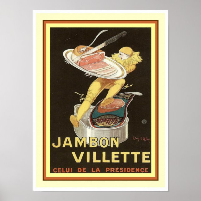 Cappielllo Jambon Villette Ad Poster 12 x 16 (Vorne)