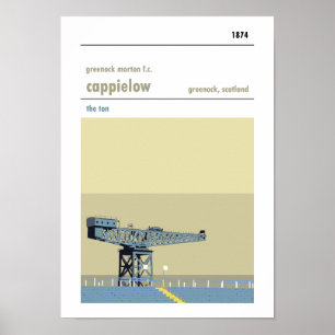 Cappielow, Greenock. Haynes manuelles Ausdrucken Poster