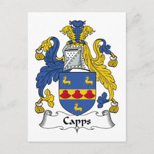 Capps-Familienwappen Postkarte