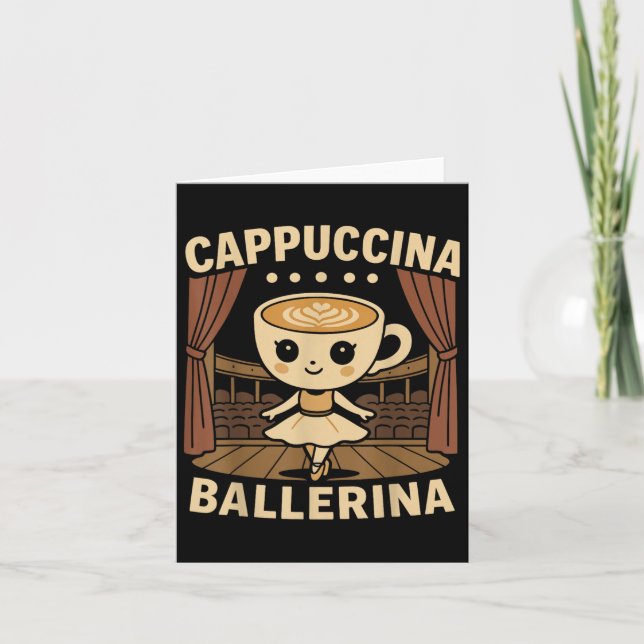 Cappuccina Ballerina Cappuccino Karte (Vorderseite)
