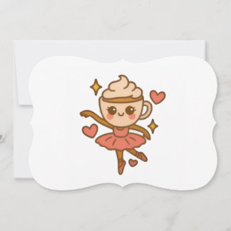 Cappuccina Ballerina Italian Ausweis Einladung