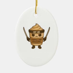 Cappuccino Assassino Italian Keramik Ornament