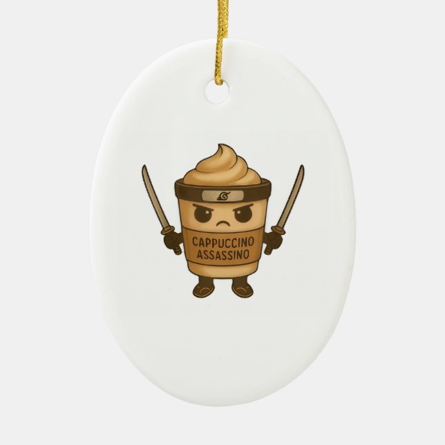 Cappuccino Assassino Italian Keramik Ornament (Vorne)