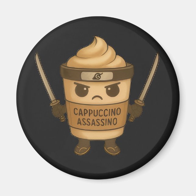 Cappuccino Assassino Italian Magnet (Vorne)