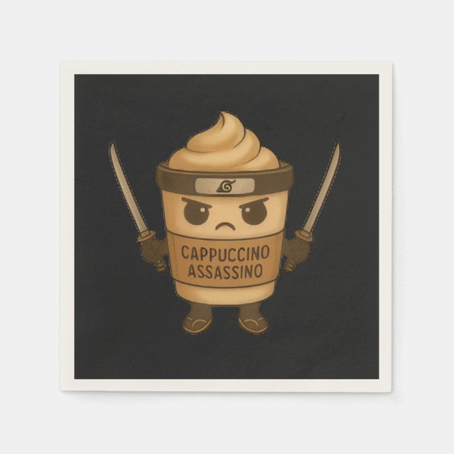 Cappuccino Assassino Italian Serviette (Vorderseite)